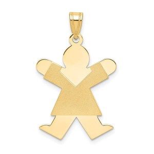 Million Charms 14k Yellow Gold Girl Charm